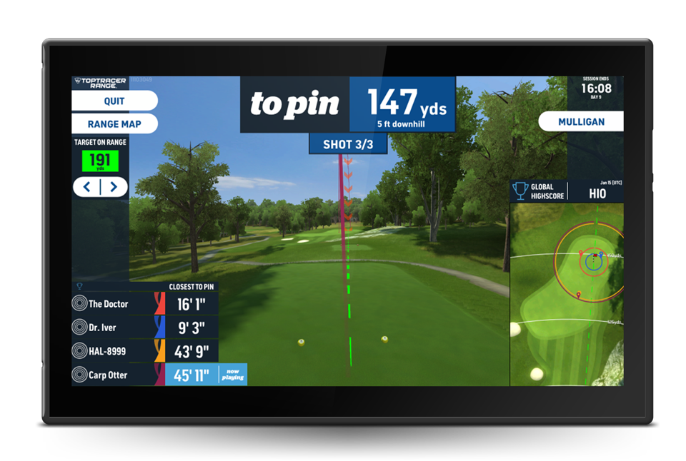 Toptracer Closest to the Pin game mode screen