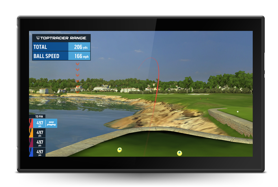 Toptracer Virtual Golf game mode screen
